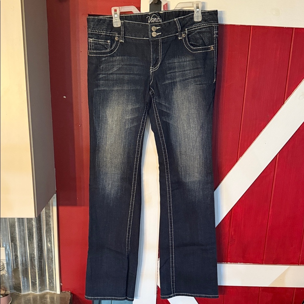 Vanity 31W/35L Women's Dark Blue Boot Cut Jeans